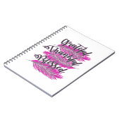 Rosa Federn dankbar dankbar, gesegnet Notizbuch Notizblock (Linke Seite)