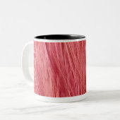 Rosa Federn Zweifarbige Tasse (Vorderseite Links)