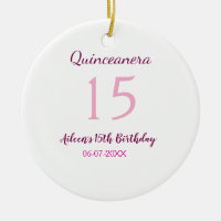 Rosa Fee 15. Geburtstag einfache moderne Quinceane