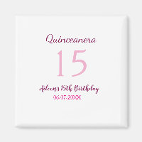 Rosa Fee 15. Geburtstag einfache moderne Quinceane