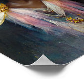 Rosa Fee 7 Fantasy Art Poster (Ecke)