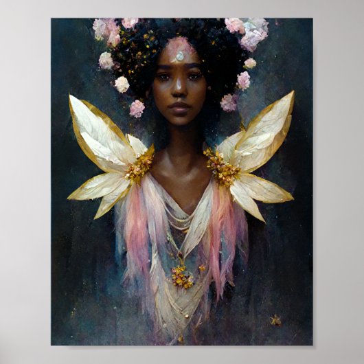 Rosa Fee 7 Fantasy Art Poster (Vorne)