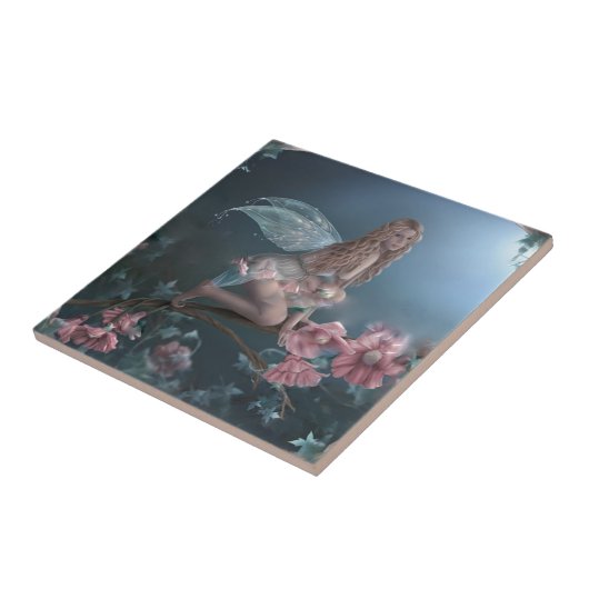 Rosa Fee Fliese (Seite)