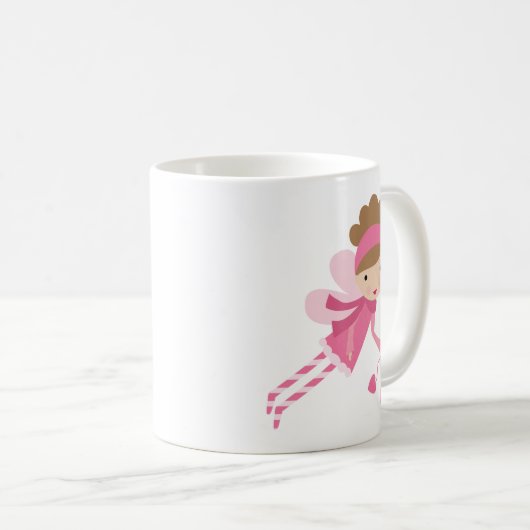 Rosa Fee Kaffeetasse (VorderseiteRechts)