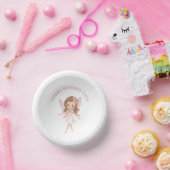 Rosa Fee Kinder zum Geburtstag Pappteller (Party)
