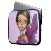 Rosa Fee Laptopschutzhülle (Vorderseite Links)