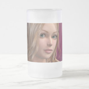 Rosa Fee Mattglas Bierglas