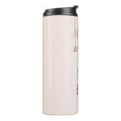 Rosa Feen auf Schaukel Thermosbecher (Nach links gedreht)