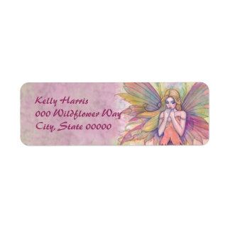 Rosa Feen Fantasy Kunst Rücksendeadressetiketten