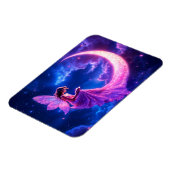 Rosa Feenflügel strahlende Sterne Kunst Magnet (Linke Seite)