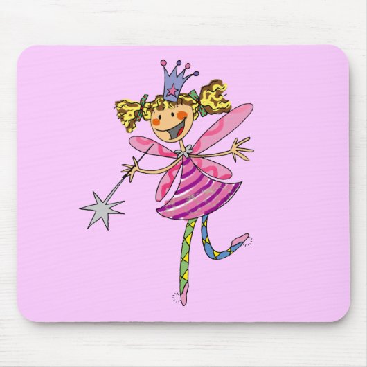 Rosa feenhafte Prinzessin Mousepad (Vorne)