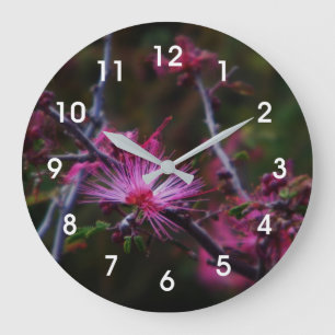Rosa Feenwedel Große Wanduhr
