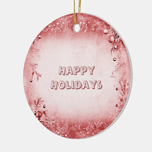 Rosa Feiertage Ornament (Links)