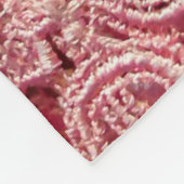 Rosa feine Spitzentextur mit nahtloser schöner Fed Fleecedecke (Ecke)