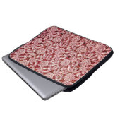 Rosa feine Spitzentextur mit nahtloser schöner Fed Laptopschutzhülle (Vorne Knopf)