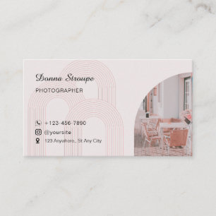 Rosa Feminine schöne Kunst Friseur Schmuck Visitenkarte