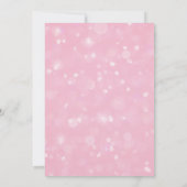 Rosa Feminine zum Geburtstag Einladung (Rückseite)