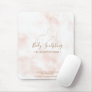 Rosa feminines Body-Sculpting Contouring-Spa Mousepad