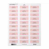 Rosa feminines Monogramm-Design (Vorne)