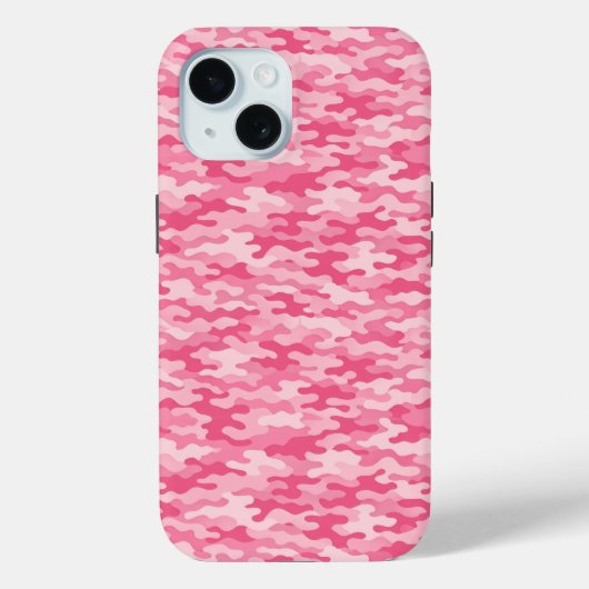 Rosa feminines Tarnmuster Case-Mate iPhone Hülle (Rückseite)