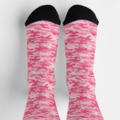 Rosa feminines Tarnmuster Socken (Oben)