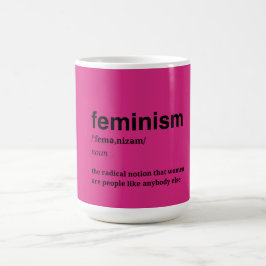 Rosa Feministin Kaffeetasse