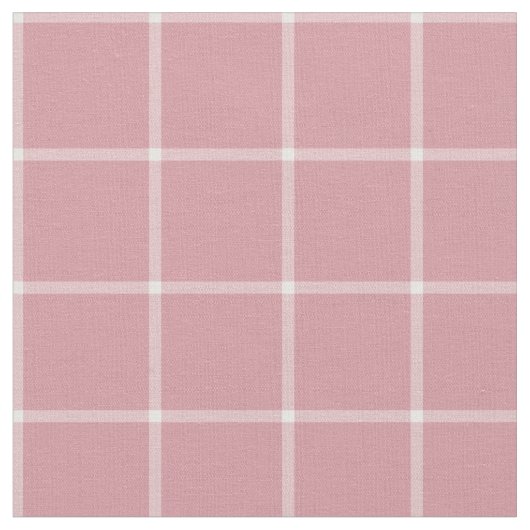 Rosa Fensterscheiben-Karo kariert Stoff (Nahaufnahme)
