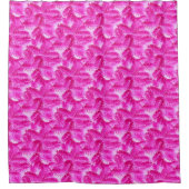 Rosa Fern Duschvorhang (Vorderseite)