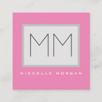 Rosa fett Monogramm Moderne Minimalistische Namens