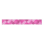 Rosa Filigran-Diamantmuster Ripsband (Vorderseite)