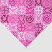 Rosa Filigran-Diamantmuster Seidenpapier (Detail)