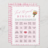 Rosa Finden Sie das Bingo Brautparty Game Einladung (Vorne/Hinten)