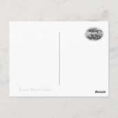 Rosa Finesse Postkarte (Rückseite)