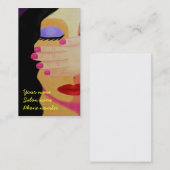 Rosa Fingernägel Visitenkarte (Vorne/Hinten)