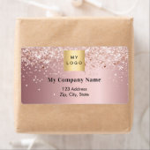 Rosa Firmenlogo Rücksendeadresse Versand (Insitu)