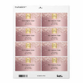 Rosa Firmenlogo Rücksendeadresse Versand (Vorne)