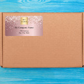 Rosa Firmenlogo Rücksendeadresse Versand