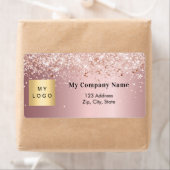 Rosa Firmenlogo Rücksendeadresse Versand (Insitu)