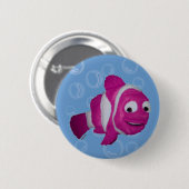 Rosa Fisch Button (Vorne & Hinten)