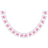 Rosa Fisch-Jagdfahne Wimpelkette (Alle)