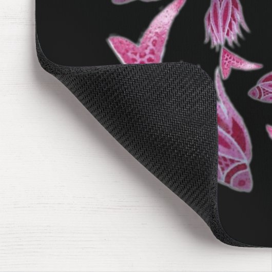 Rosa Fisch-Kreislaufmousepad Mousepad (Ecke)