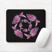 Rosa Fisch-Kreislaufmousepad Mousepad (Mit Mouse)