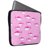 Rosa Fisch Laptopschutzhülle (Vorne Rechts)
