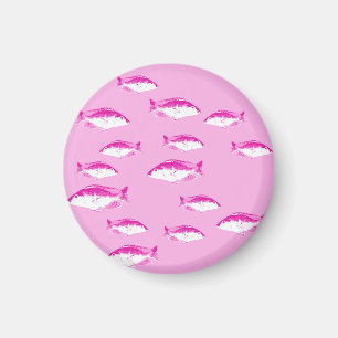 Rosa Fisch Magnet