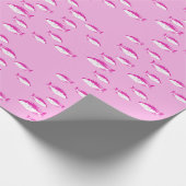 Rosa Fische Geschenkpapier (Ecke)