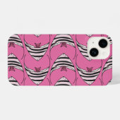 Rosa Fische iPhone Hülle (Rückseite (Horizontal))