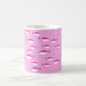 Rosa Fische Kaffeetasse (Mittel)