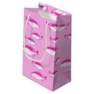 Rosa Fische Kleine Geschenktüte