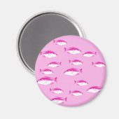 Rosa Fische Magnet (Vorderseite/Rückseite)