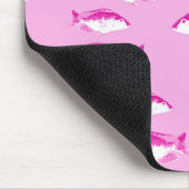 Rosa Fische Mousepad (Ecke)